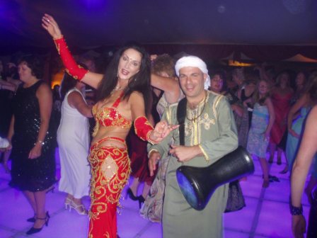 Arabian theme party dance